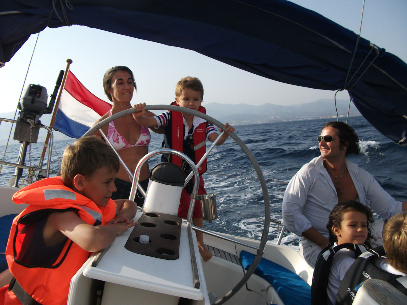 Real sailing in Estepona with a family
